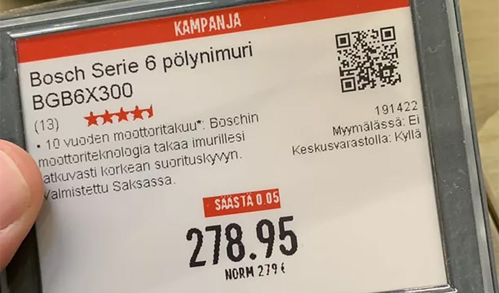 Imelugu: Soomes müüdi kallist tolmuimejat 5-sendise allahindlusega