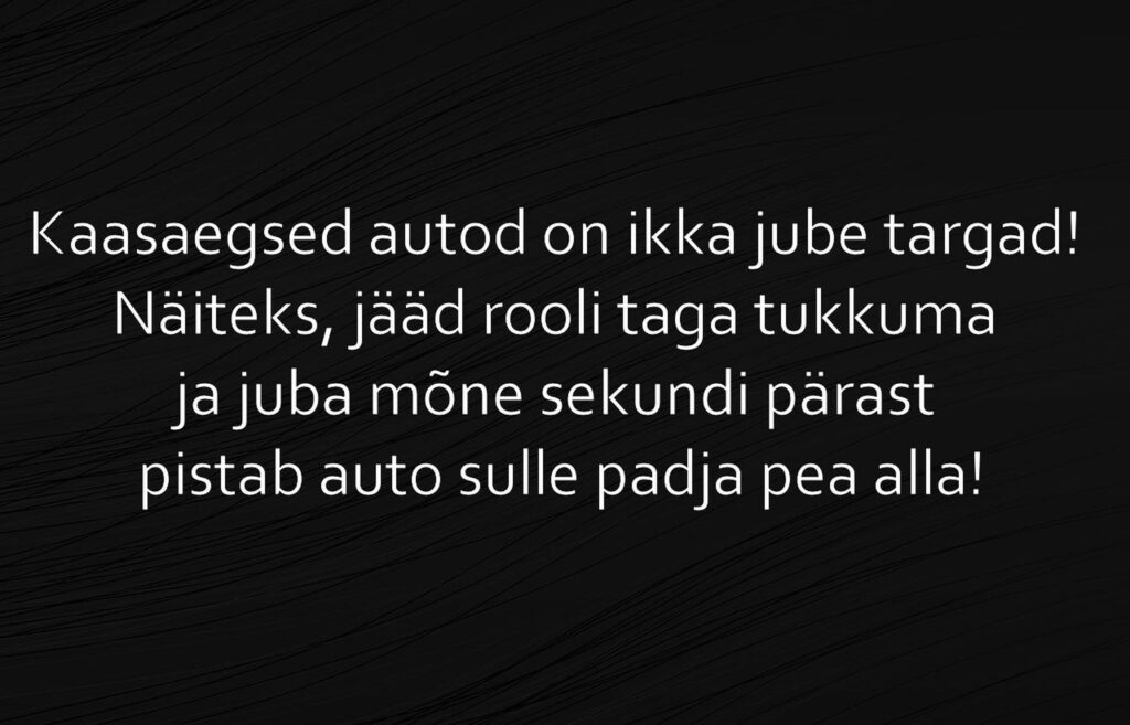 Jääd rooli taga tukkuma