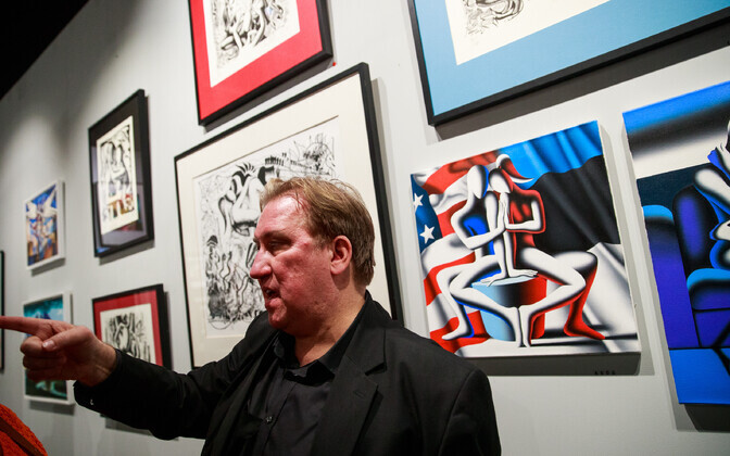 Kalev Mark Kostabi võõrustas Roomas ETV-d