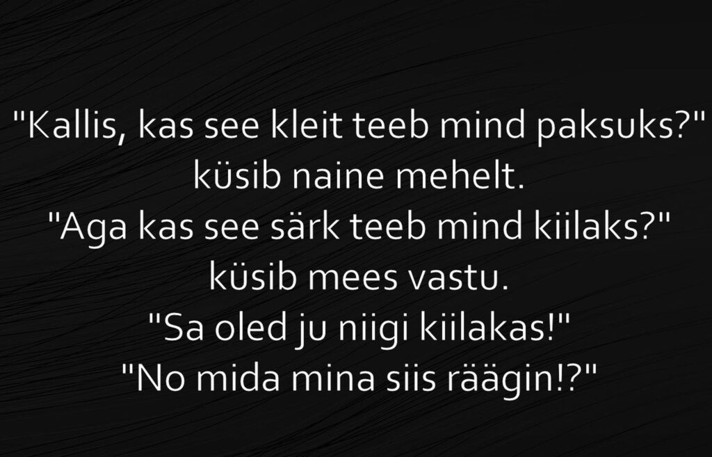 Kas see kleit teeb mind paksuks?