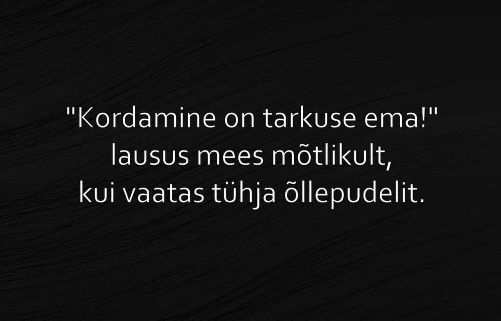 Kordamine on tarkuse ema!