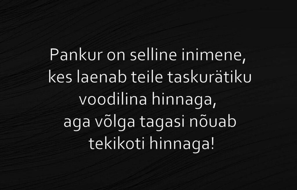 Pankur on selline inimene