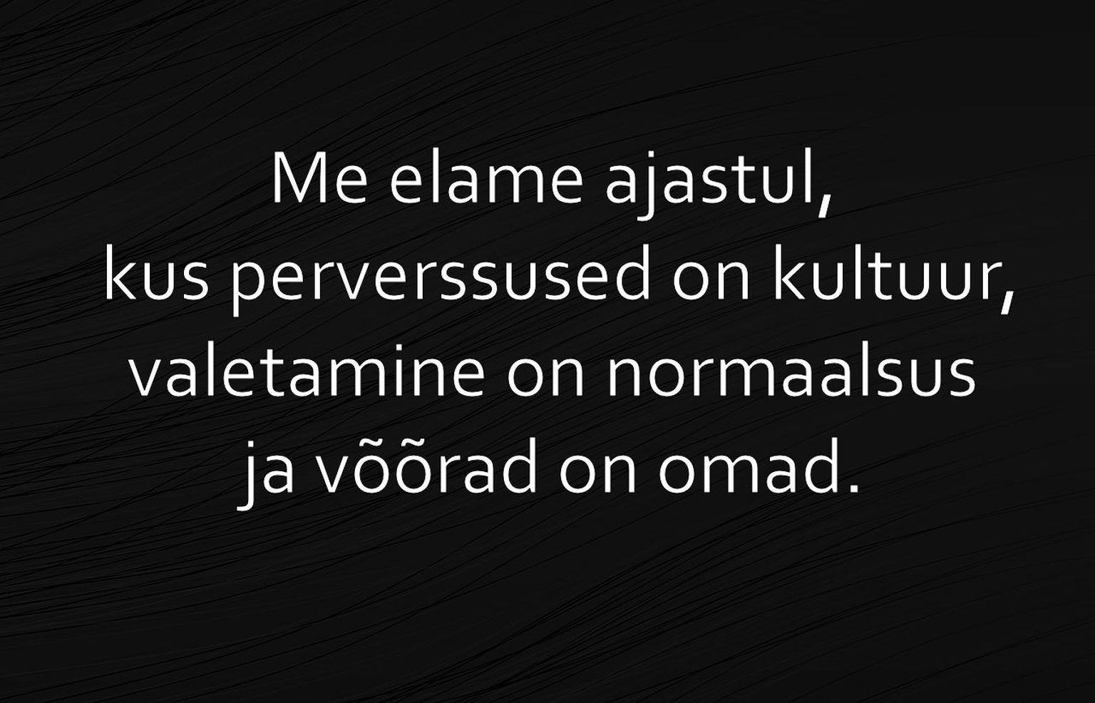 Perverssused on kultuur