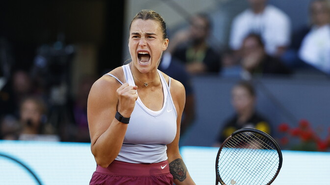 Sabalenka võttis üles-alla käinud Madridi finaalis Swiatekilt revanši