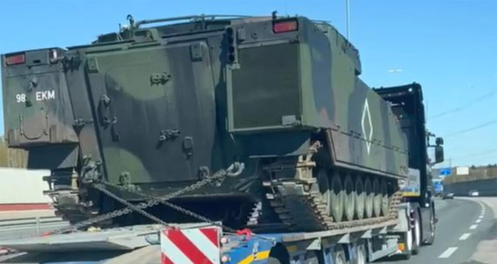 Soomes tekitas küsimusi Eesti kaitseväe soomuk