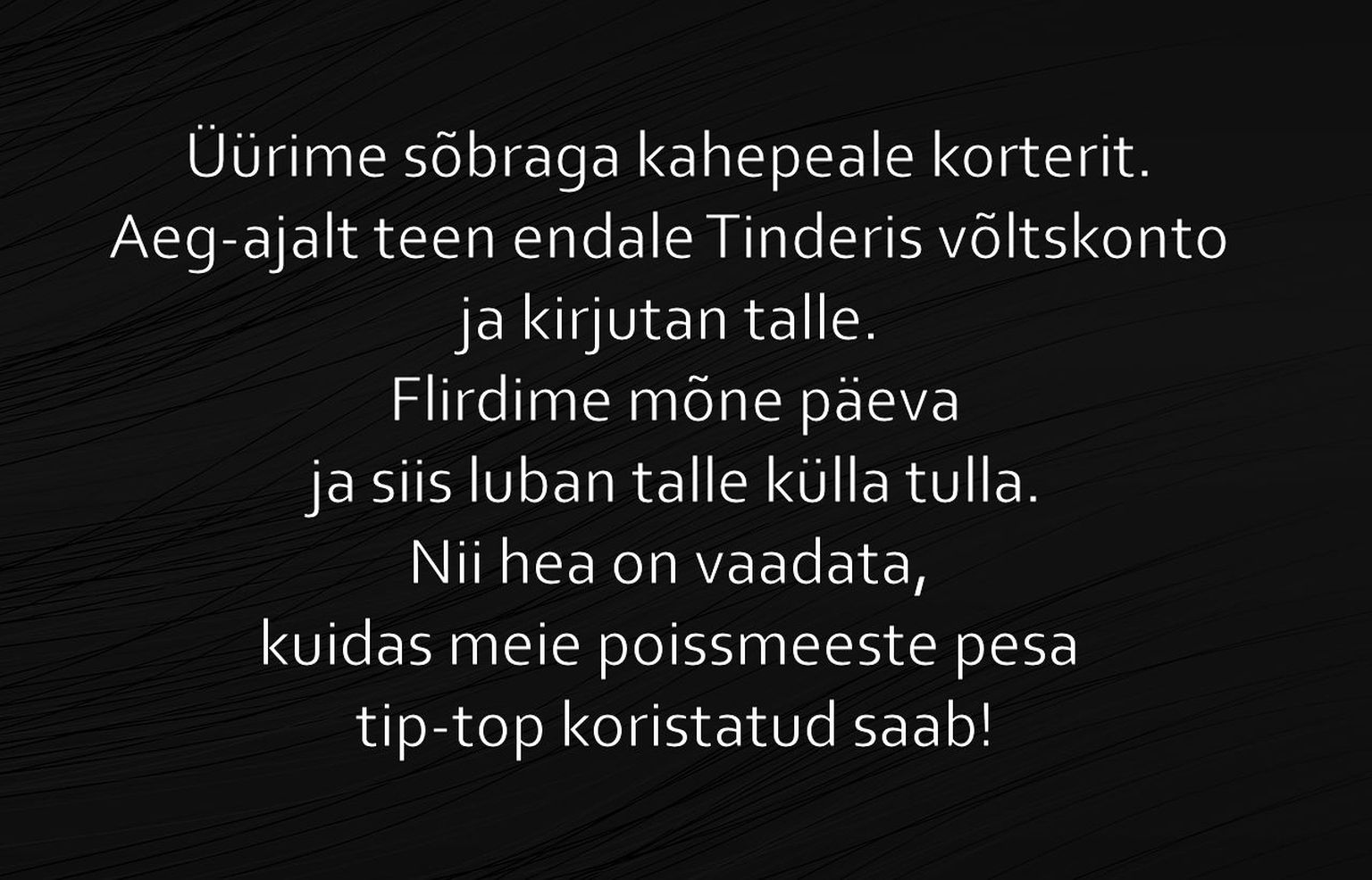 Üürime sõbraga kahepeale korterit