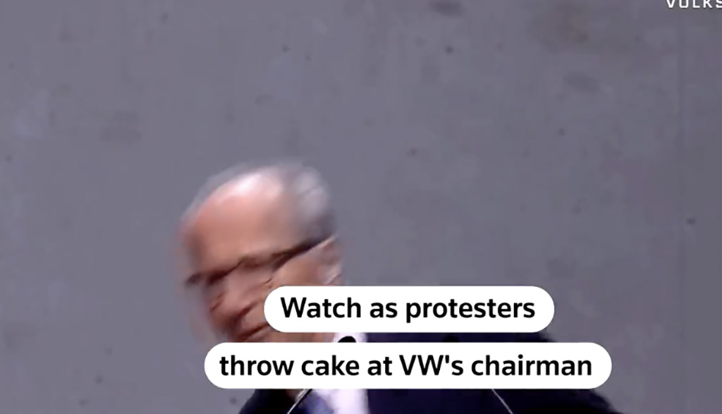 VIDEO: Porsche juhti visati tordiga