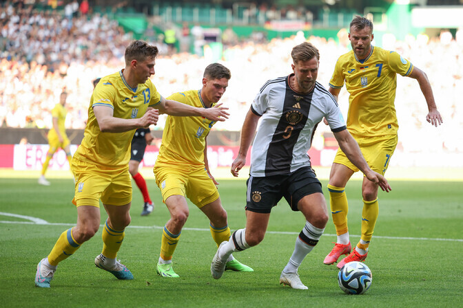 Hiline penalti tõi Saksamaale Ukraina vastu koondise 1000. mängus viigi