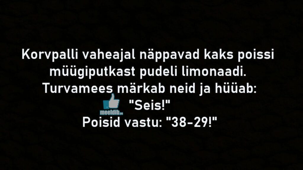 Kaks poissi näppavad pudeli limonaadi