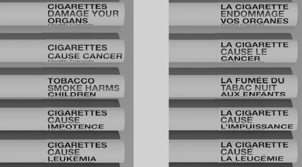Kanada hakkab esimese riigina trükkima hoiatusi igale eraldi sigaretile