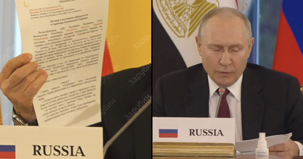 Kas see võib olla tõsi? Putin näitas rahukokkulepet Ukrainaga, millele oli alla kirjutanud Ukraina delegatsiooni juht