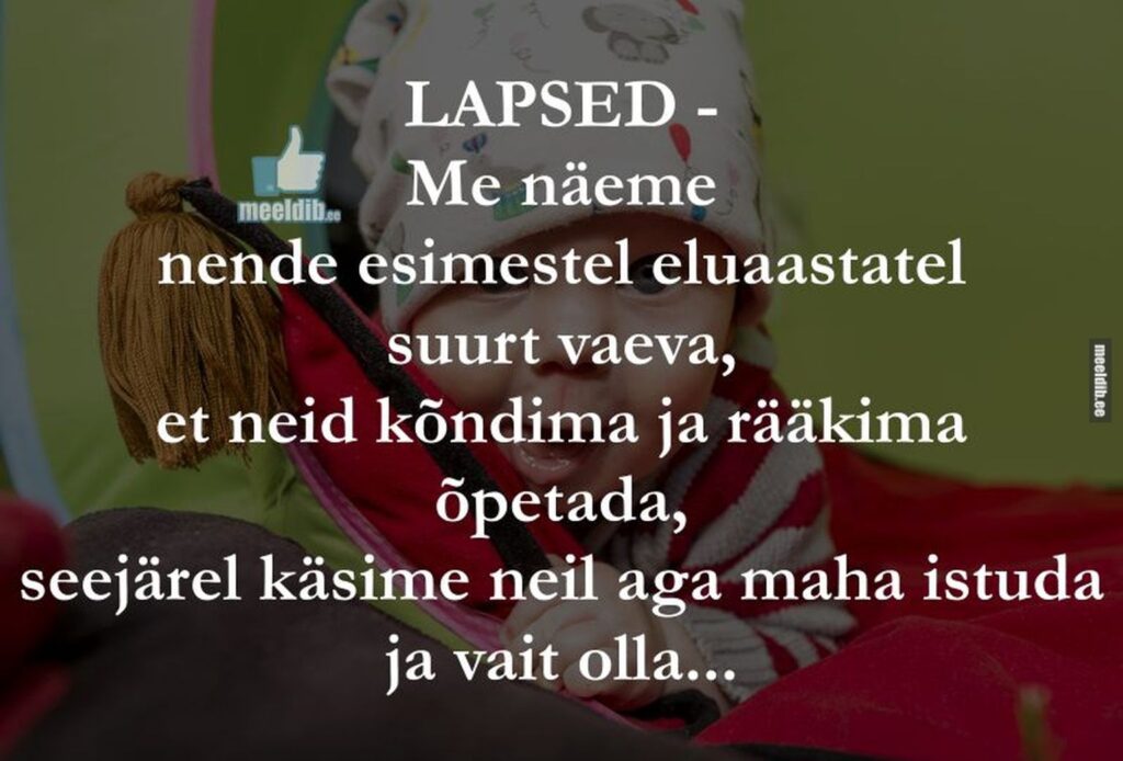 Lapse esimesed eluaastad