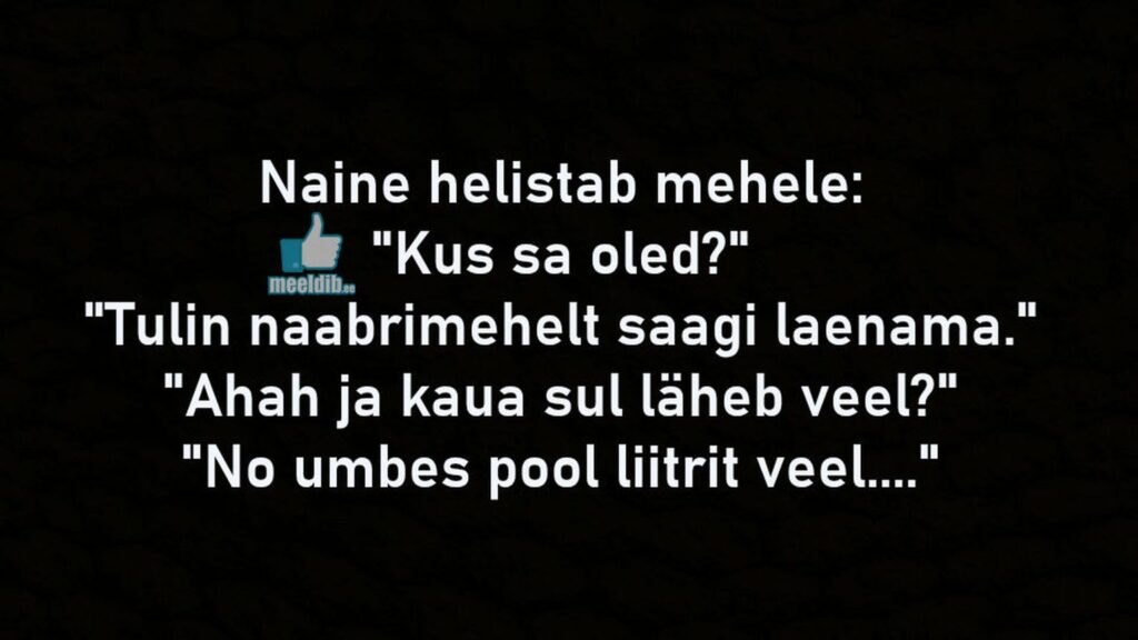 Naabrimehelt saagi laenamas