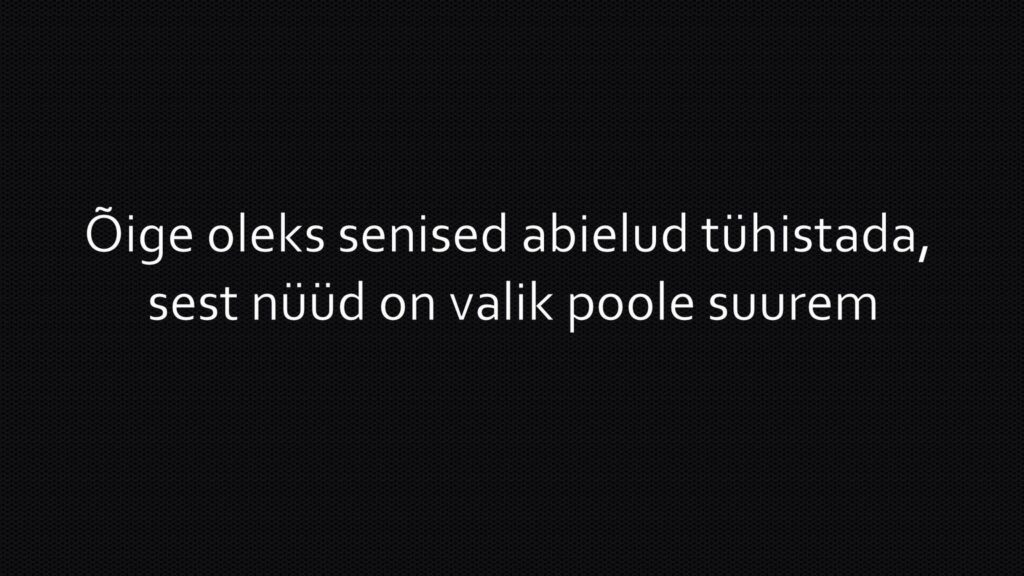 Õige oleks senised abielud tühistada!