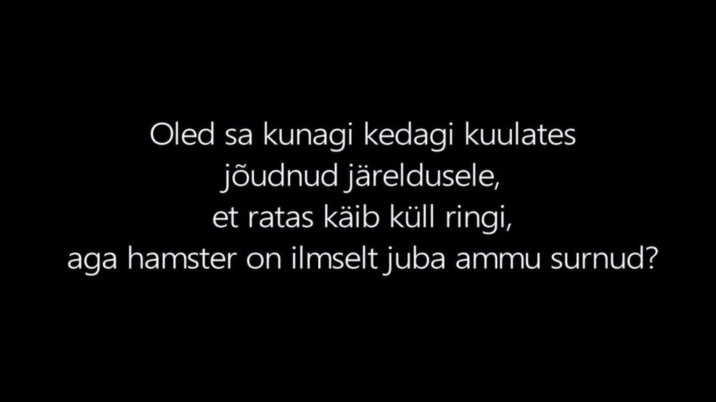 Ratas käib küll ringi