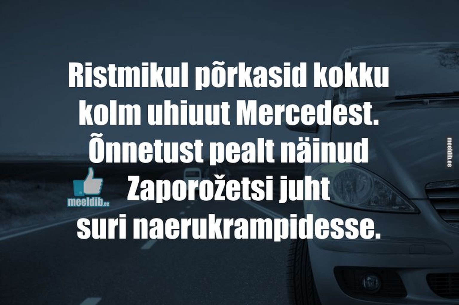 Ristmikul põrkasid kokku kolm uhiuut Mercedest