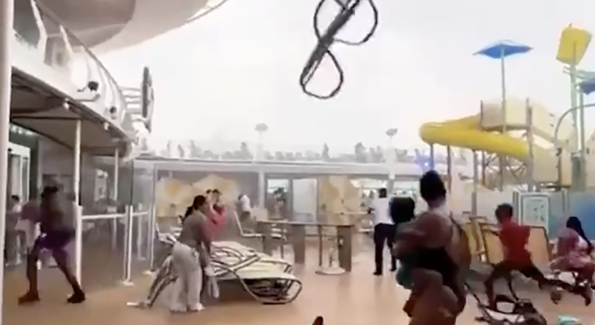 VIDEO: torm kruiisilaeval