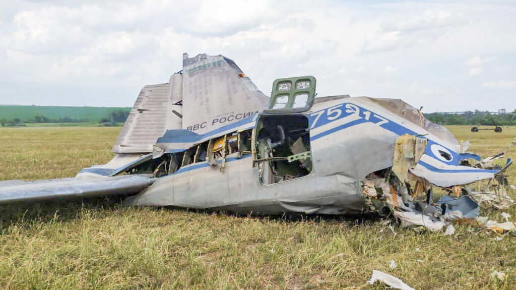 VIDEO: Vene sõjalennuk, mille Wagner eile alla tulistas