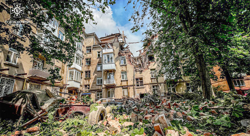 Vene droon tabas Ukrainas sõjaväeluure hoonet, on hukkunuid (lisatud video)