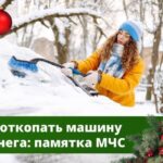 Откапывать машину с выхлопной трубы рекомендуют псковичам спасатели