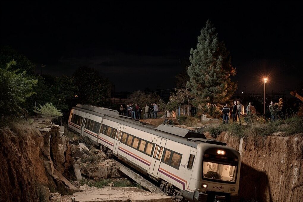 Поезд в Испании снова сошел с рельсов