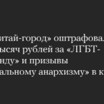 Сеть «Читай-город» оштрафовали на 800 тысяч рублей за «ЛГБТ-пропаганду» и призывы к «сексуальному анархизму» в книгах