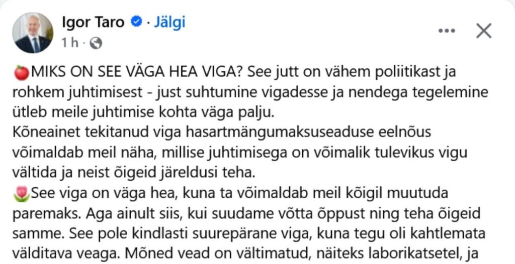 Miks see riik omadega põhjas on? Sest seda valitsevad “igortarod”, kellel on “väga head vead”