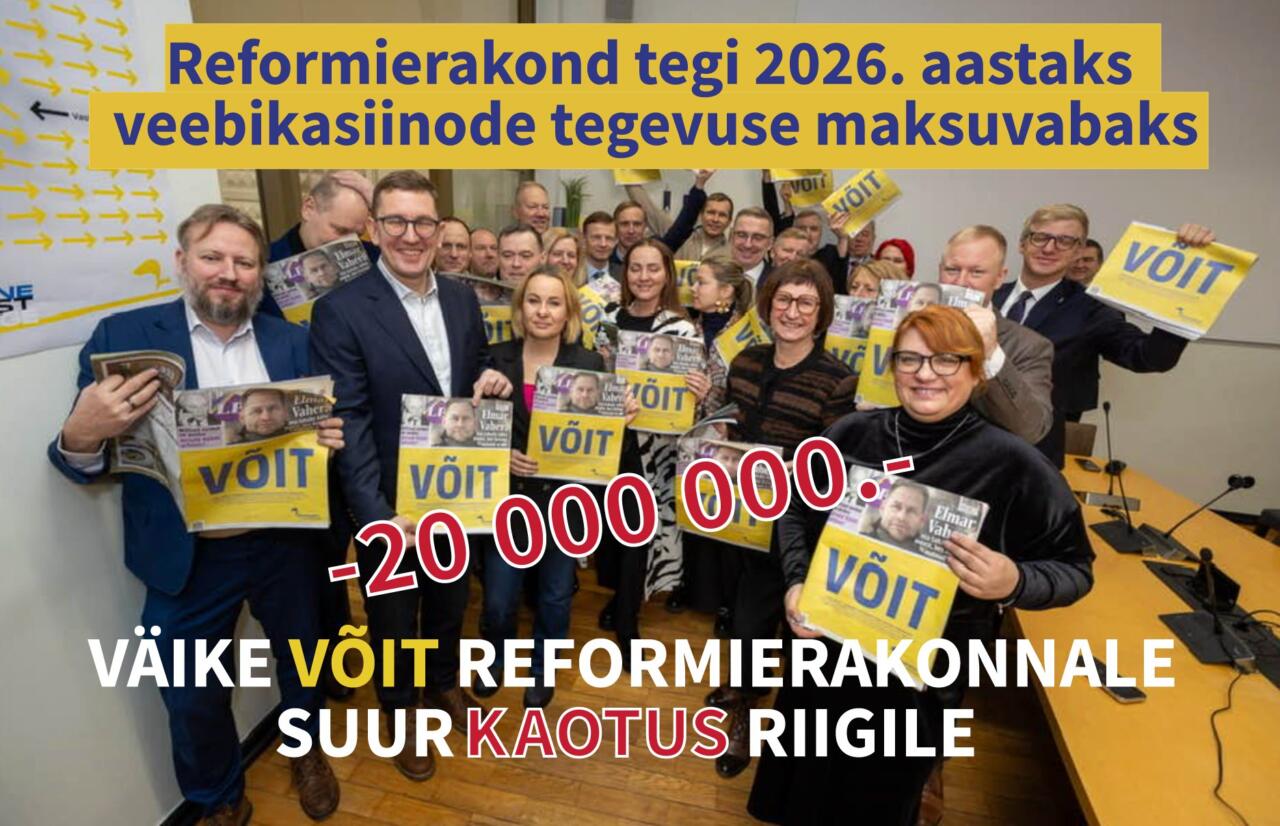 Reformierakonnale võit, rahvale kaotus: eputamise asemel tuleks kotid kokku pakkida