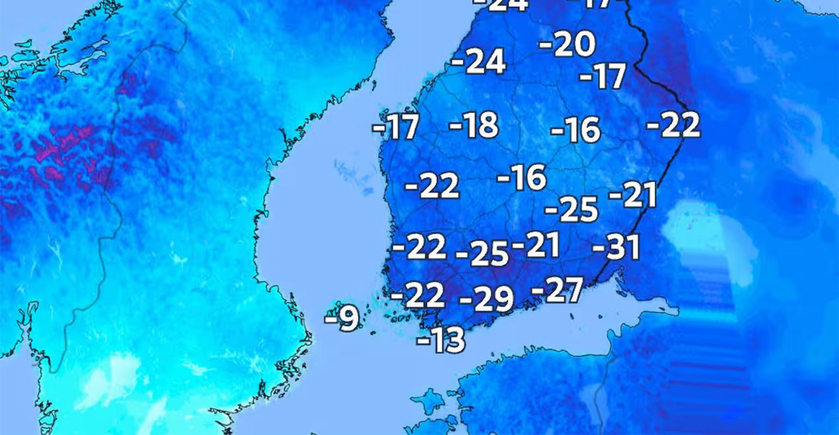 Soome lõunaosas mõõdeti üle 30 kraadi külma – ilm läheb veel külmemaks