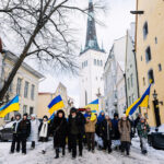 Galerii: Tallinnas korraldati Ukraina toetuseks rongkäik