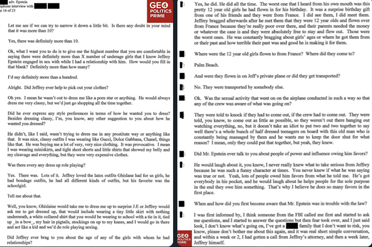 Jube: pedofiil Epstein kiitles, et saatis lennukiga välja 12-aastaseid tüdrukuid sünnipäevakingiks