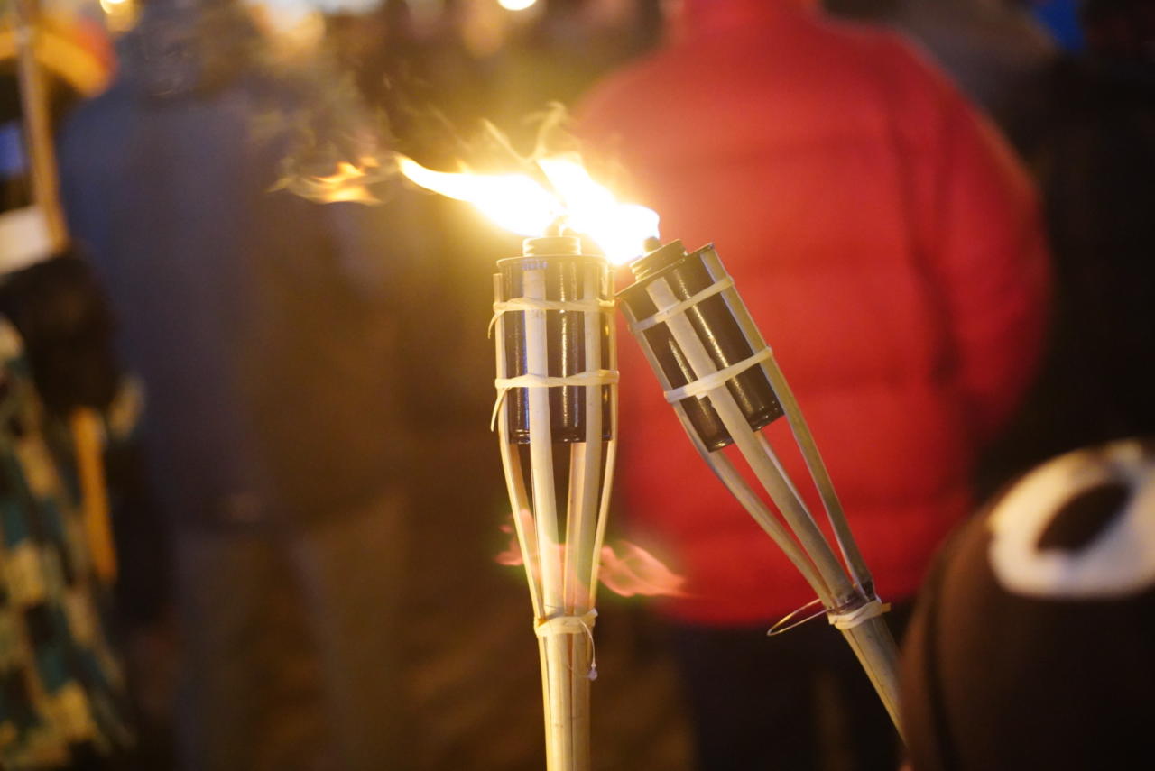 Suur tõrvikurongkäik tulekul: talgupäeval täideti tunglaid