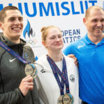 Tallinn premeeris olümpial hõbemedali võitnud Henry Sildaru ja tema treenerit Tõnis Sildaru