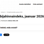 Uue metoodika alusel leitud tarbijahinnaindeksi muutus jäi avaldamata