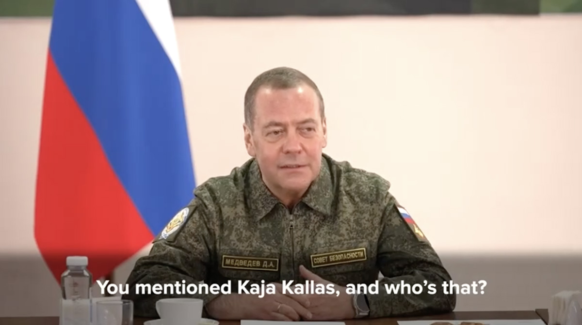 Vene endine president oli sõjaväevormis, kirus Kaja Kallast