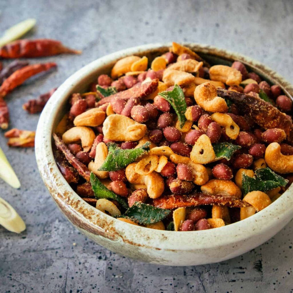 Chili Lime Peanuts with Thai Herbs