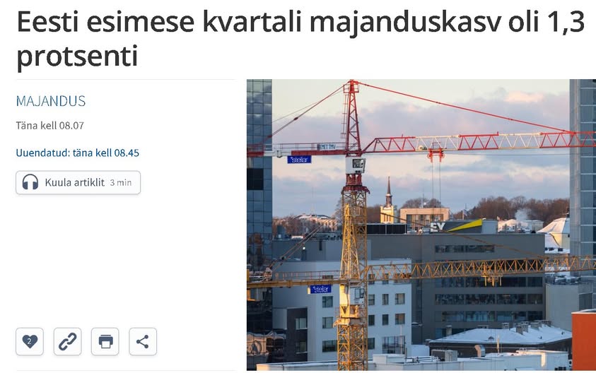 Evelin Poolamets: majandus kasvab ainult Exceli tabelites, tegelikult ta vindub