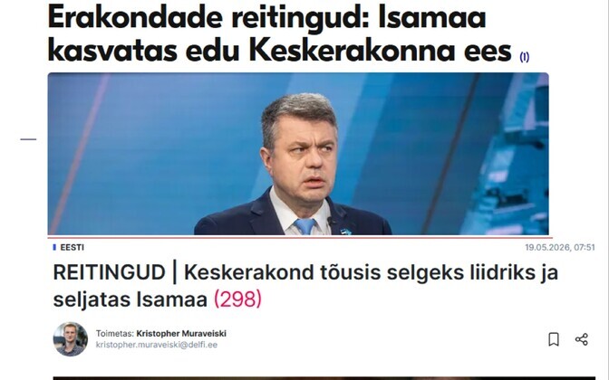Kui palju erinevad kolme uuringufirma küsitlustulemused?