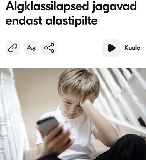 “Nokutädide” kasvatustöö rängad viljad: lapsed jagavad sotsiaalmeedias alastipilte endast