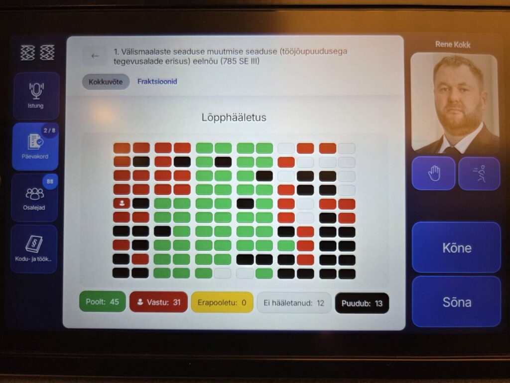 Rene Kokk: valitsuskoalitsioon lubab väljast odavalt sisse toodavad “spetsialistid” meilt leiva ära võtma