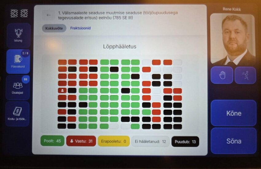 Rene Kokk: valitsuskoalitsioon lubab väljast odavalt sisse toodavad “spetsialistid” meilt leiva ära võtma