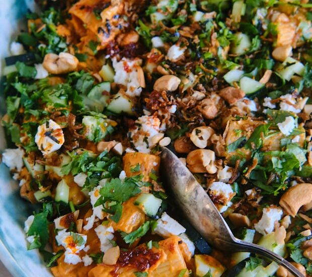 Spicy Chickpea Pasta Bowls