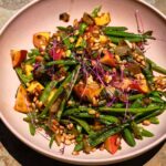 Green Bean Salad with Peaches