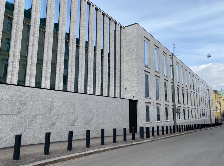 Soome kaitsepolitsei (Supo) 2025. aastal kasutusele võetud uus peamaja Helsingis.