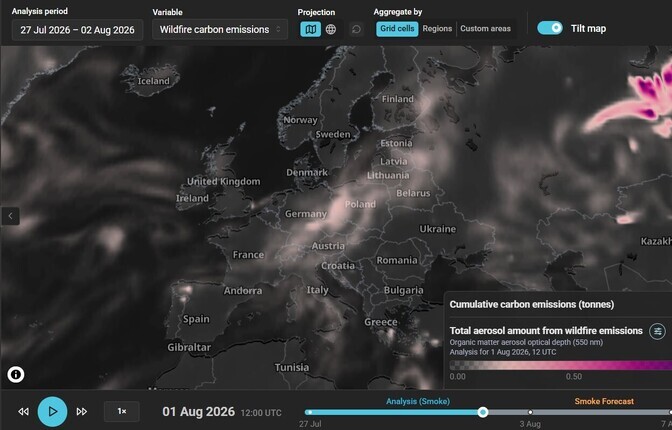 Eestisse jõuab saaste Lõuna-Euroopa põlengutest, hoogu kogub super-El Niño