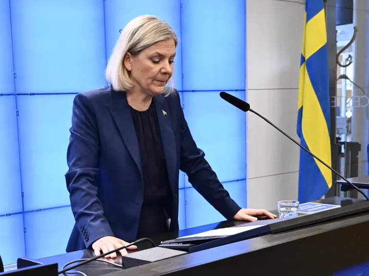 Valimised võitnud sotsiaaldemokraatide juht Magdalena Andersson.