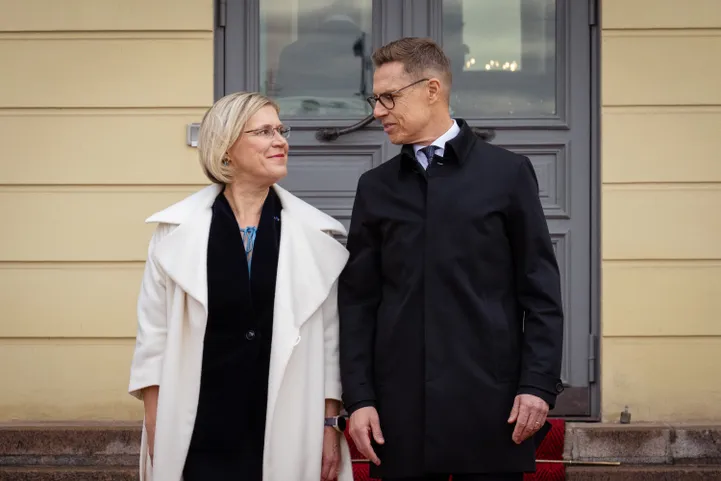 President Ülle Madise kohtumas Soome presidendi Alexander Stubbiga.
